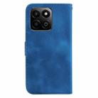 For Honor Play 60 Plus Seven-shaped Embossed Leather Phone Case(Blue) - 3