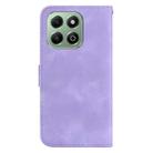 For Honor X6b Seven-shaped Embossed Leather Phone Case(Purple) - 3