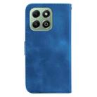 For Honor X6b Seven-shaped Embossed Leather Phone Case(Blue) - 3