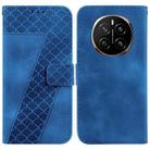 For Honor Magic7 Seven-shaped Embossed Leather Phone Case(Blue) - 1