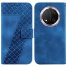 For Honor X9c Seven-shaped Embossed Leather Phone Case(Blue) - 1