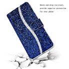 For iPhone 8 / 7 Glitter Powder Horizontal Flip Leather Case with Card Slots & Holder & Lanyard(Blue) - 6