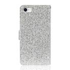 For iPhone 8 / 7 Glitter Powder Horizontal Flip Leather Case with Card Slots & Holder & Lanyard(Silver) - 3