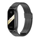 For Xiaomi Mi Band 8 Mijobs Plus Case Metal Watch Band(Black) - 1