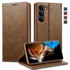 For Samsung Galaxy S24+ LC.IMEEKE RFID Anti-theft Leather Phone Case(Brown) - 1