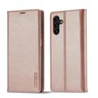 For Samsung Galaxy A15 5G / 15 4G LC.IMEEKE Strong Magnetism Microfiber Leather Phone Case(Rose Gold) - 2