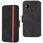 For Samsung Galaxy M31 Retro Frosted Oil Side Horizontal Flip Case with Holder & Card Slots(Black) - 1