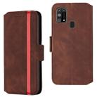 For Samsung Galaxy M31 Retro Frosted Oil Side Horizontal Flip Case with Holder & Card Slots(Wine Red) - 1