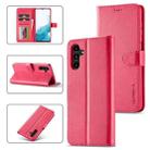 For Samsung Galaxy S23 FE 5G LC.IMEEKE Calf Texture Leather Phone Case(Red) - 1