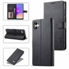 For Samsung Galaxy A05 LC.IMEEKE Calf Texture Leather Phone Case(Black) - 1