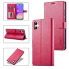 For Samsung Galaxy A05 LC.IMEEKE Calf Texture Leather Phone Case(Red) - 1