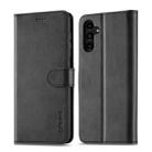 For Samsung Galaxy A55 5G LC.IMEEKE Calf Texture Leather Phone Case(Black) - 1