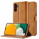 For Samsung Galaxy A25 LC.IMEEKE Calf Texture Leather Phone Case(Brown) - 1