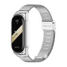 For Xiaomi Mi Band 8 Mijobs CS Case Milan Buckle Metal Watch Band(Silver) - 1