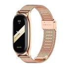 For Xiaomi Mi Band 8 Mijobs Plus Case Milan Buckle Metal Watch Band(Rose Gold) - 1