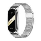 For Xiaomi Mi Band 8 Mijobs Plus Case Milan Buckle Metal Watch Band(Silver) - 1