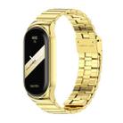 For Xiaomi Mi Band 8 Mijobs CS Case Bamboo Buckle Metal Watch Band(Gold) - 1