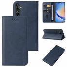 For Samsung Galaxy A34 5G Magnetic Closure Leather Phone Case(Blue) - 1