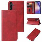 For Samsung Galaxy A54 5G Magnetic Closure Leather Phone Case(Red) - 1