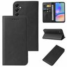 For Samsung Galaxy A05s Magnetic Closure Leather Phone Case(Black) - 1