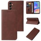 For Samsung Galaxy A05s Magnetic Closure Leather Phone Case(Brown) - 1