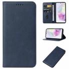 For Samsung Galaxy A35 5G Magnetic Closure Leather Phone Case(Blue) - 1