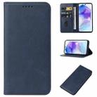 For Samsung Galaxy A55 5G Magnetic Closure Leather Phone Case(Blue) - 1