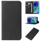 For Samsung Galaxy M55 Magnetic Closure Leather Phone Case(Black) - 1