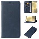 For Samsung Galaxy S24 5G Magnetic Closure Leather Phone Case(Blue) - 1