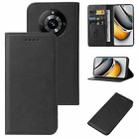 For Realme 11 Pro / 11 Pro+ Magnetic Closure Leather Phone Case(Black) - 1