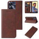 For Realme C55 Magnetic Closure Leather Phone Case(Brown) - 1