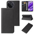 For Realme 11 4G Global Magnetic Closure Leather Phone Case(Black) - 1