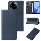 For Realme 11x Magnetic Closure Leather Phone Case(Blue) - 1