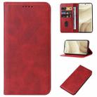 For Realme GT5 Pro Magnetic Closure Leather Phone Case(Red) - 1