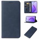 For Realme 12 5G Magnetic Closure Leather Phone Case(Blue) - 1