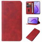 For Realme 12 5G Magnetic Closure Leather Phone Case(Red) - 1