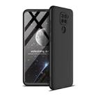 For Xiaomi Redmi Note 9 4G International Version / Redmi 10X 4G GKK Three Stage Splicing Full Coverage PC Protective Case(Black) - 1