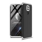 For Xiaomi Redmi Note 9 4G International Version / Redmi 10X 4G GKK Three Stage Splicing Full Coverage PC Protective Case(Black Silver) - 1