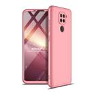 For Xiaomi Redmi Note 9 4G International Version / Redmi 10X 4G GKK Three Stage Splicing Full Coverage PC Protective Case(Rose Gold) - 1