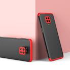 For Xiaomi Redmi Note 9 Pro Max / Note 9s GKK Three Stage Splicing Full Coverage PC Protective Case(Black Red) - 1