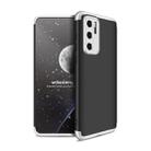 For Huawei P40 GKK Three Stage Splicing Full Coverage PC Protective Case(Black Silver) - 1