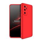 For Huawei P40 GKK Three Stage Splicing Full Coverage PC Protective Case(Red) - 1