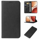 For OPPO A3 Pro 5G Magnetic Closure Leather Phone Case(Black) - 1
