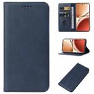 For OPPO A3 Pro 5G Magnetic Closure Leather Phone Case(Blue) - 1