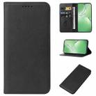 For OPPO K12 Magnetic Closure Leather Phone Case(Black) - 1