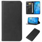 For OPPO Reno3 Magnetic Closure Leather Phone Case(Black) - 1