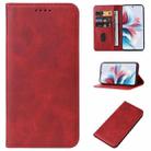 For OPPO Reno11 F Magnetic Closure Leather Phone Case(Red) - 1