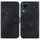 For Infinix Hot 11s NFC/X6812B 7-shaped Embossed Leather Phone Case(Black) - 1