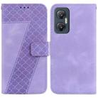 For Infinix Hot 20 5G 7-shaped Embossed Leather Phone Case(Purple) - 1