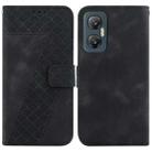 For Infinix Hot 20 5G 7-shaped Embossed Leather Phone Case(Black) - 1